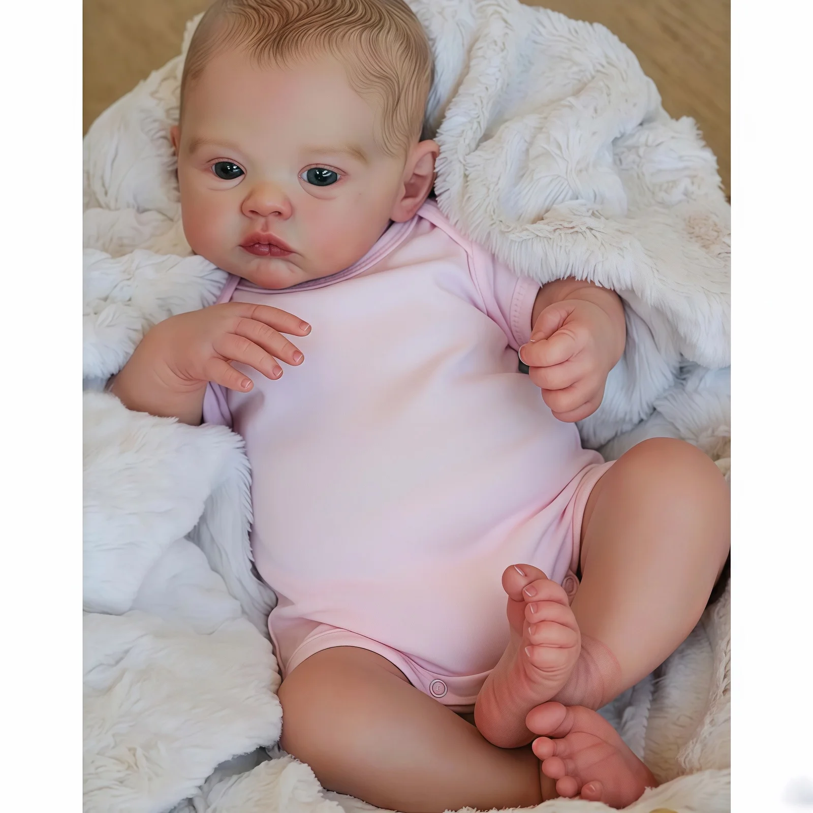 Muñeca Reborn realista de 45 cm (18 pulgadas) - Increíblemente detallada
