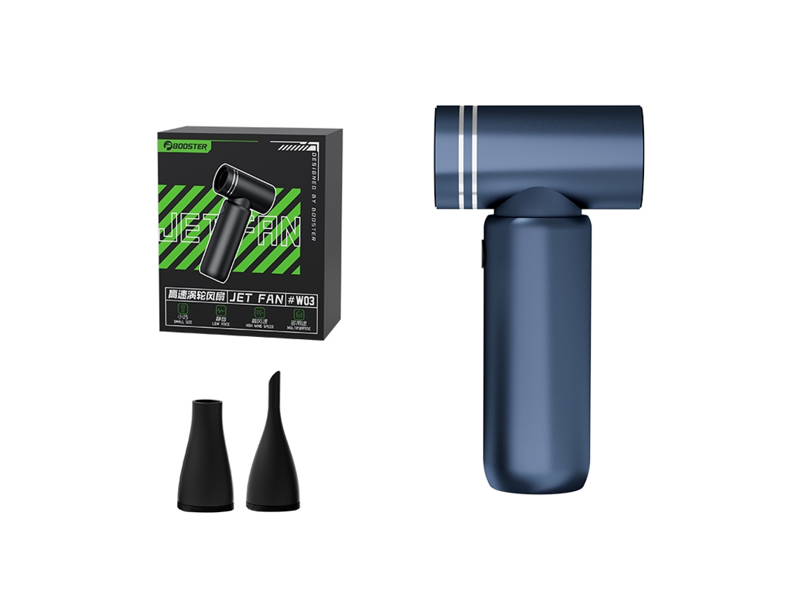Mini Aspiradora Portátil De Alta Velocidad Con Ventilador De Turbina Supercargado (azul) De 110.000 Rpm