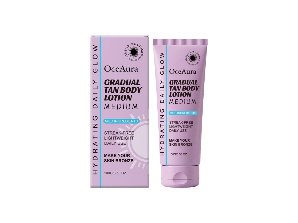 Loción corporal hidratante autobronceadora