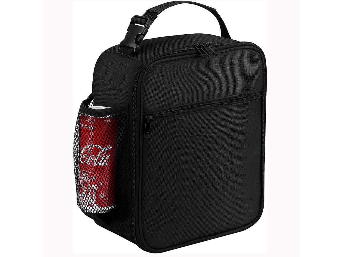 Bolsa térmica reutilizable unisex para el almuerzo, mantiene la comida fresca MDUG (negra)