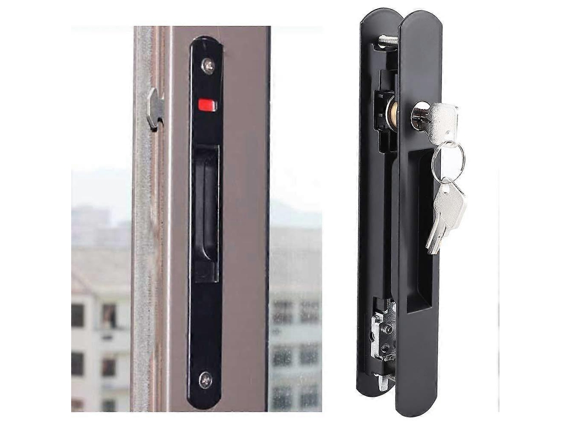 Cerradura De Gancho Para Puertas Deslizantes Y Ventanas De Cristal, Acero Inoxidable, Seguro Y Fácil De Instalar Para Hogar Y Hotel