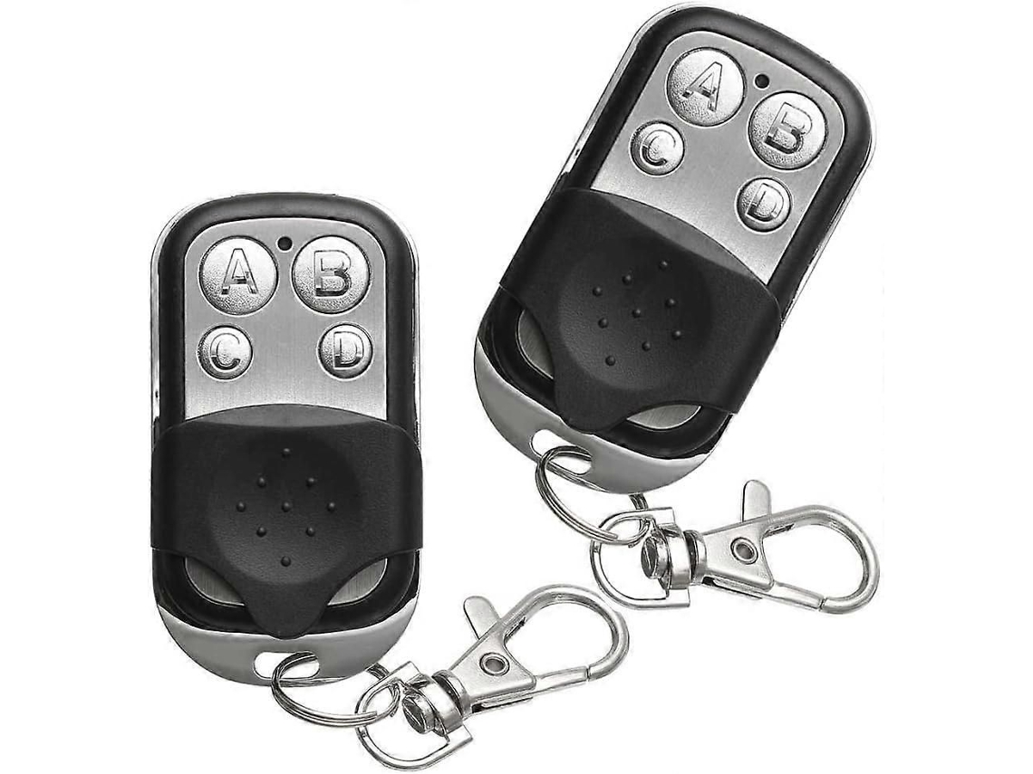 Control remoto para puerta de garaje, 2 unidades, 433 MHz, control remoto universal para abrepuertas de garaje, control remoto para garaje