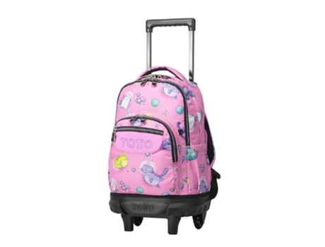 Trolley Escolar TOTTO Resma Gatos Rosa ( 42x29,5x16 cm - 20L)