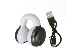 Fones De Ouvido Bluetooth Clip On Hifi Estéreo Cancelamento De Ruído À Prova D'água Para Esportes Cinza