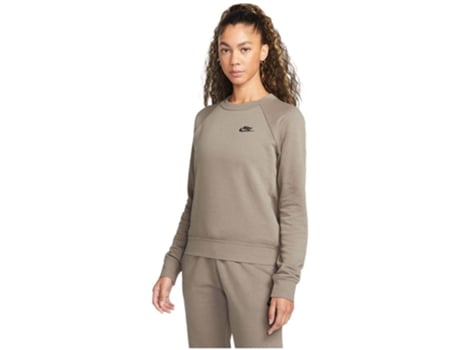 Sudadera de Mujer NIKE Essential Crew Marrón (M)