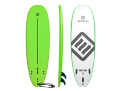 Tabla Surf Softboard 7' Evolutiva Waterfall One Verde Lima 90kg Principiante