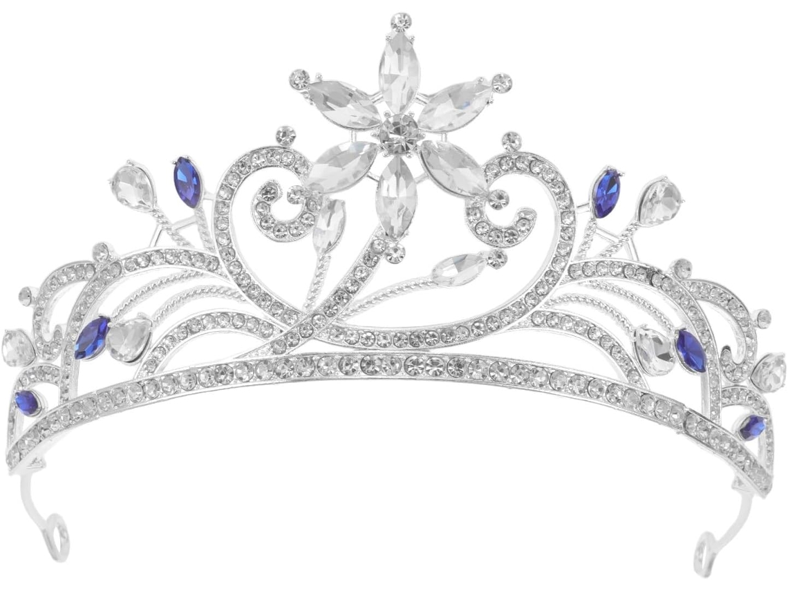 Tiara Navideña, Corona De Reina Para Cumpleaños, Diadema De Cristal - Accesorios Para El Cabello