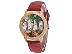 Reloj De Cuarzo Casual Para Parejas Con Correa De Denim, Diseño Simple Y Moderno