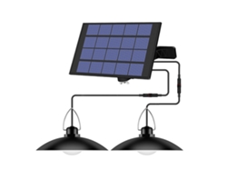 2026-lámpara Colgante Solar Con Panel Ajustable Sensor Auto On/off Resistente Al Agua Ip65 Para Jardín Patio Exterior/interior