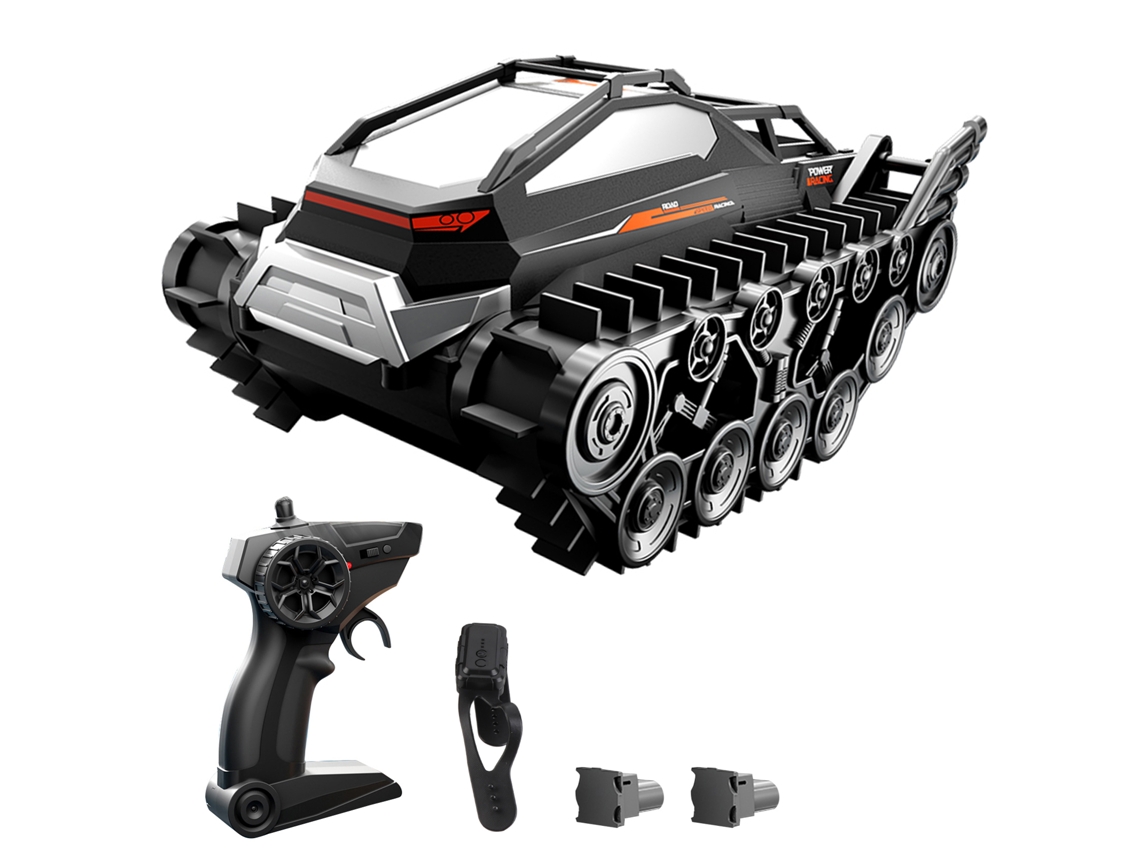 Coche Anfibio Estilo Tanque Con Control Remoto Para Niños Y Niñas, Juguete Todoterreno Para Acrobacias De 2,4 Ghz.