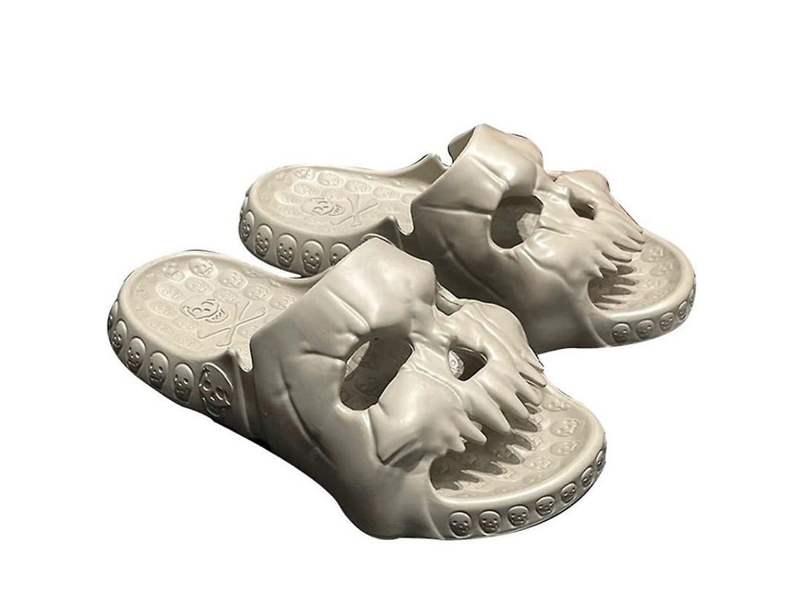 2026-zapatos De Casa Con Diseño De Calavera Suela Gruesa Para Parejas Interior Exterior Baño Playa Vacaciones Sandalias Únicas Mujer Hombre