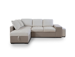 Sofa Cama Chaise Longue Stacy 250cm Beige, Chaise Izquierdo SALDOSYSTOCKS