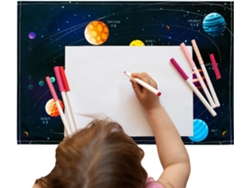 Tapete De Mesa Para Escritório- De Colorido Com Desenho Animado Fofo| Decorações Organizadoras Escola E