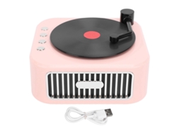 Altavoz/tocadiscos Bluetooth De Estilo Vintage Con Diseño Clásico Y Sonido Envolvente, Batería De 800 Mah Y 32 Gb De Almacenamiento.