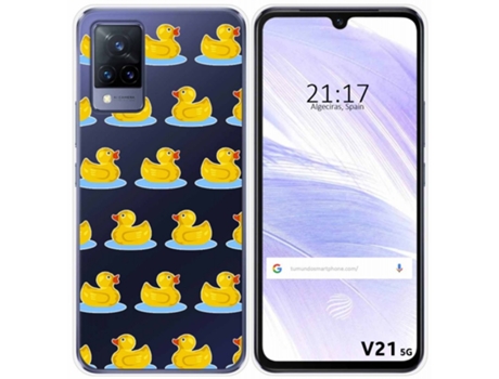 Carcasa Vivo V21 5G TUMUNDOSMARTPHONE Dibujos Transparente Multicolor