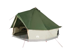 Tienda de campaña familiar tipi 8 personas VIDAXL impermeable verde
