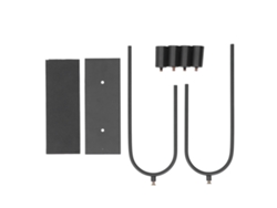 Portavelas De 4 Brazos, En Forma De U, Negro Mate, Acero Inoxidable, Decorativo Para Bodas Y Fiestas.
