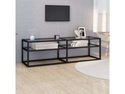 Estantería/Mueble de TV 140X40X40,5 Cm Cristal Templado Transparente