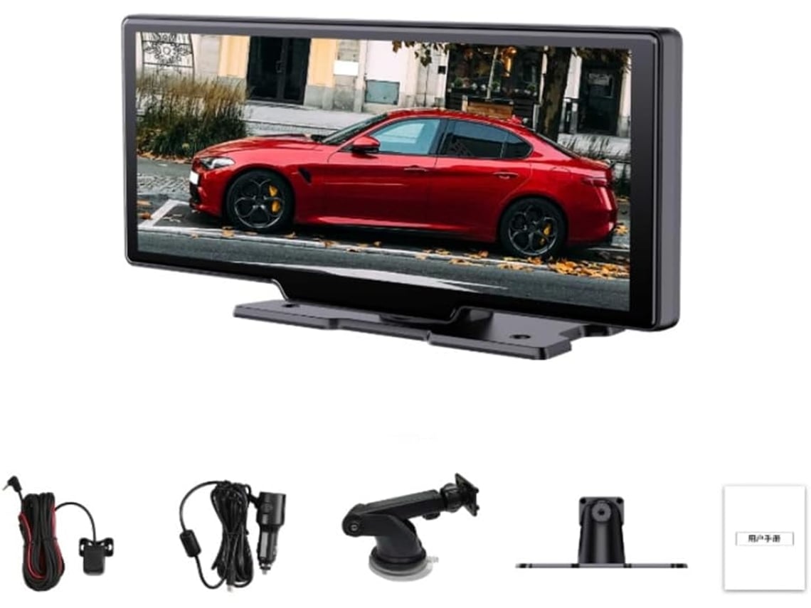 Pantalla Ips Para Coche De 10 Y 26 Pulgadas Con Carplay, Android Auto Portátil Y Cámara Grabadora De Conducción.