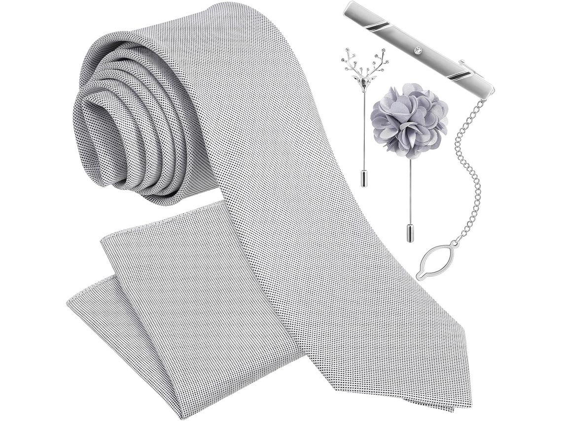 Corbata Y Pañuelo De Bolsillo Combinados, Corbatas Elegantes Para Hombres, Corbatas De Solapa Para Hombres Y