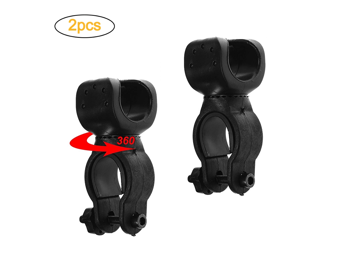 Soporte Para Luz De Bicicleta Con Rotación De 360 Grados, 2 Piezas, Soporte Fijo Para Luz De Bicicleta