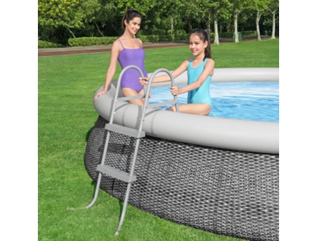 Escalera para piscina 2 peldaños 84 cm BESTWAY