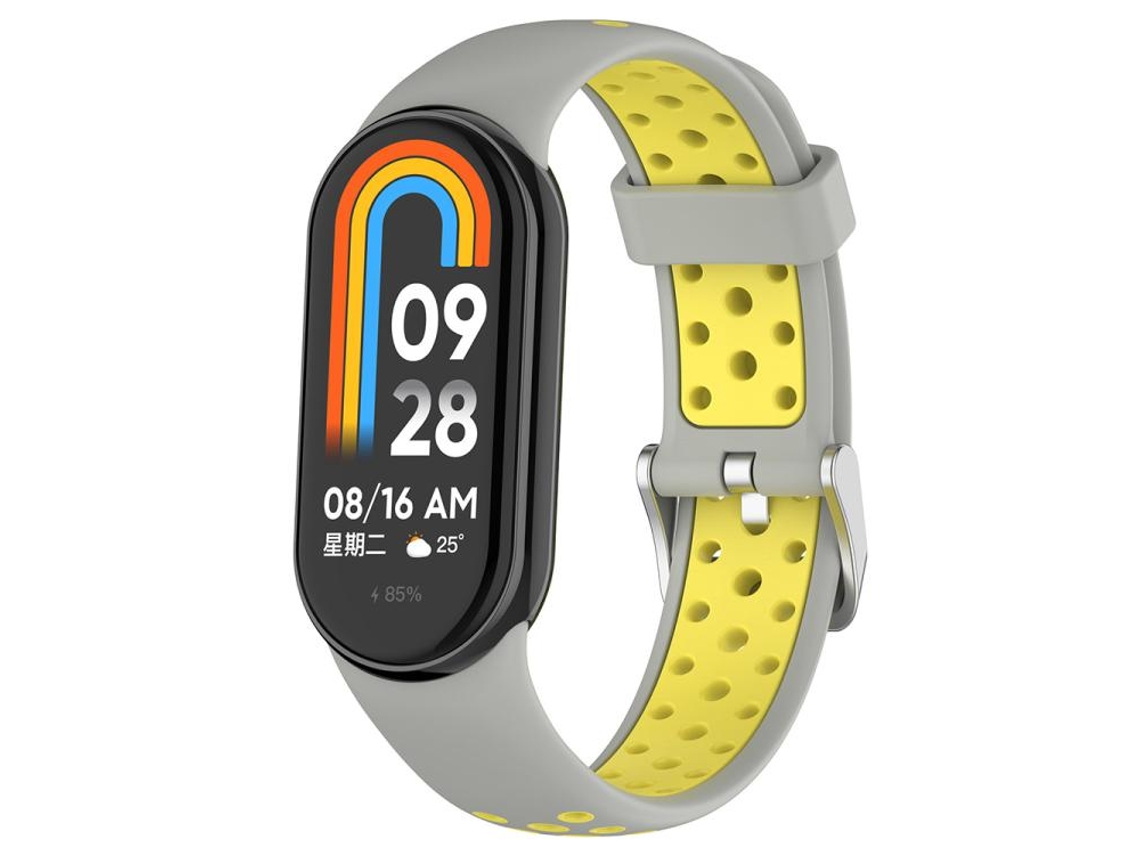 Pulsera para Xiaomi Smart Band 10/9/8 - Silicona bicolor - Conector metálico
