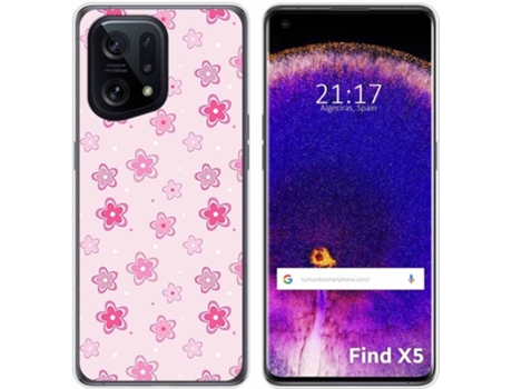 Carcasa para Oppo Find X5 5G TUMUNDOSMARTPHONE Dibujos Flores Multicolor
