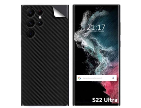 Carcasa Samsung Galaxy S22 Ultra 5G TUMUNDOSMARTPHONE Vinilo Textura Carbono Multicolor