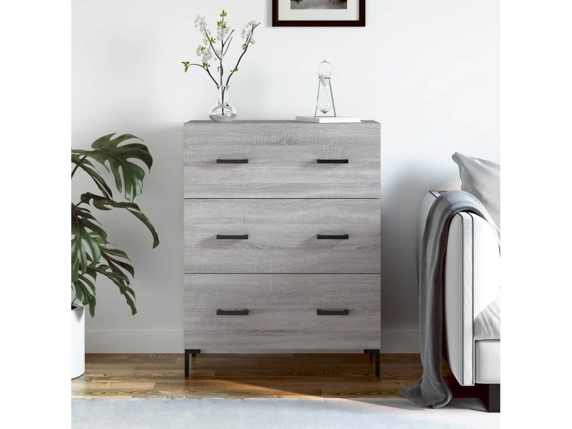 Lovely Home Aparador 69,5X34X90 Cm Derivados de Madera Gris Sonoma