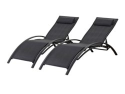 Conjunto de 2 sillones de aluminio Beauty Phoenix negro Habitat Et Jardin
