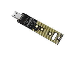 Adaptador M.2 NVME a SSD portátil USB 3.1 de alta velocidad, conector NGFF Plug and Play