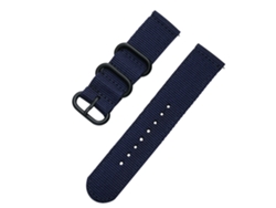 Correa de repuesto de nailon para reloj, azul oscuro, 22 mm