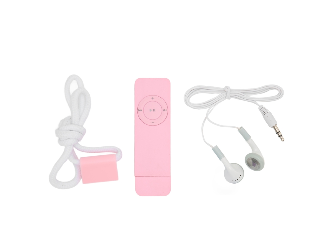 Reprodutor Mp3 Portátil Mini Com Som Lossless, Suporte A Cartão De Memória Até 64gb, Rosa