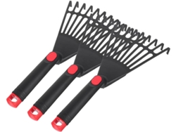 Juego de herramientas de jardinería Topbathy Sportable Hand Rake de 3 piezas, para aflojar la tierra y otras tareas de jardinería.