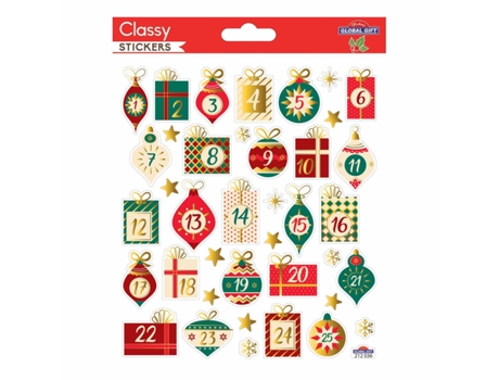 Pegatinas para el calendario de adviento - Regalos de Navidad