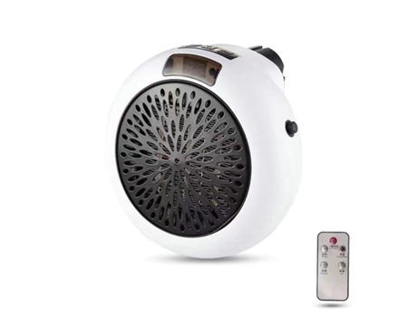 Calefactor Eléctrico TRUMSHOP para Uso Doméstico Portátil Blanco 900W
