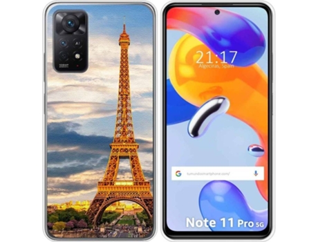 Carcasa Xiaomi Redmi Note 11 Pro TUMUNDOSMARTPHONE Dibujos Paris Multicolor