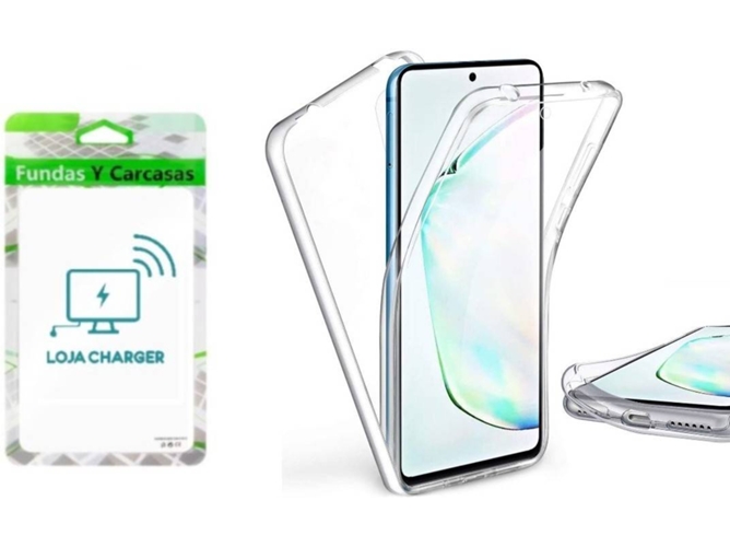 Funda y Protector de Pantalla LOJA CHARGER 4X1 360° Protección total Samsung A81/Note 10 Lite Transparente