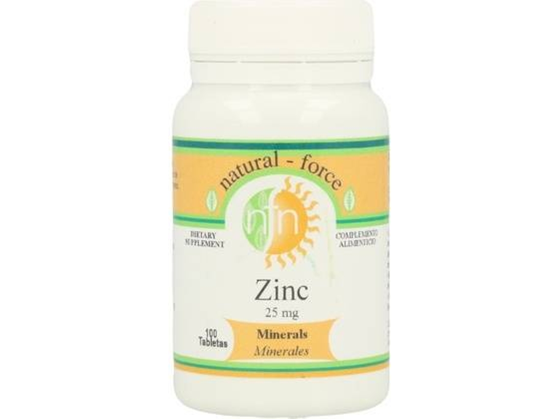 Complemento Alimentar NUTRI-FORCE Zinco (100 comprimidos de 25mg)