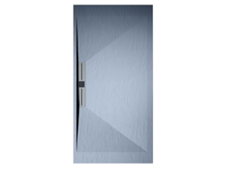 Plato De Ducha Pizarra Edis Gris  80x120 Cm Rejilla Acero Inox.