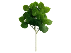 Arreglo floral de mesa con tallo doblado y decoración de planta verde