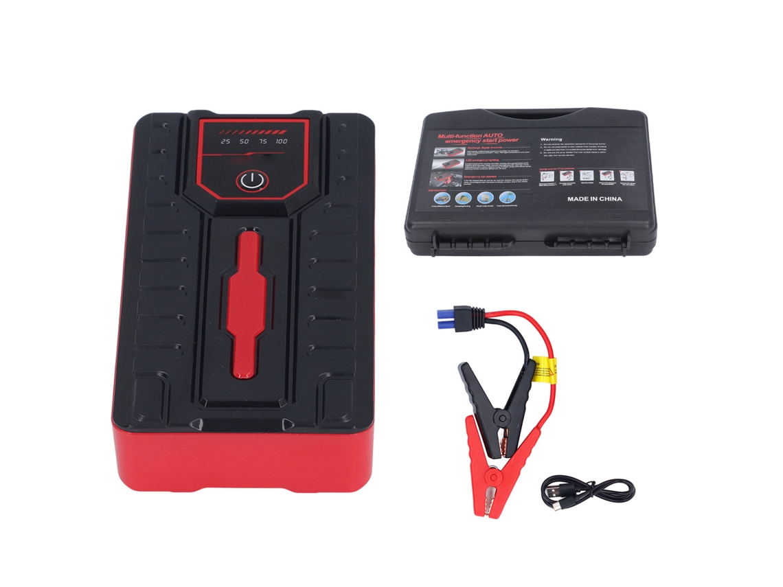 Arrancador De Batería Para Coche De 12 V Y 20000 Mah Con Linterna Led Y Salida Usb Para Hasta 7 L De Gasolina O 5,5 L De Diésel.
