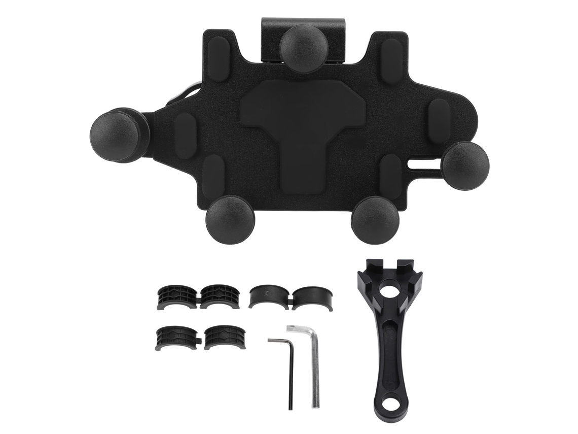 Suporte Mali de Telefone para Moto, Ajustável, 5 Garras, Silicone