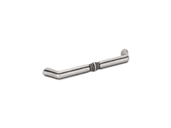Tirador para muebles de aleación de zinc. Estilo clásico. Distancia entre centros 128. Cambio de hardware en plata antigua brillante