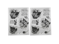 Sello De Silicona Transparente Diy Para Scrapbooking, Diario Y Cuadernos De Mano, Decoración Con Hojas
