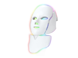 Máscara facial para terapia de luz azul y roja, máscara facial LED para terapia de luz (UE)