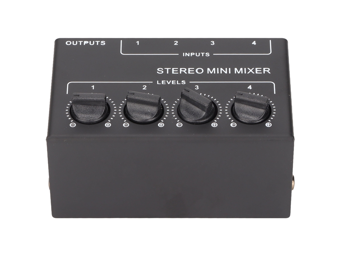 Misturador Passivo Cx400 4 Canais Estéreo Profissional Para Instrumentos Cd Players Tape Players