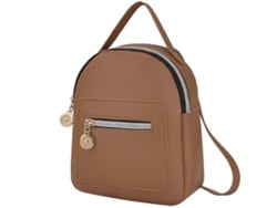 Mochila De Cuero Pu Para Mujeres Mochila Casual Bonita Con Bolsillos Cremallera Convertible A Bandolera