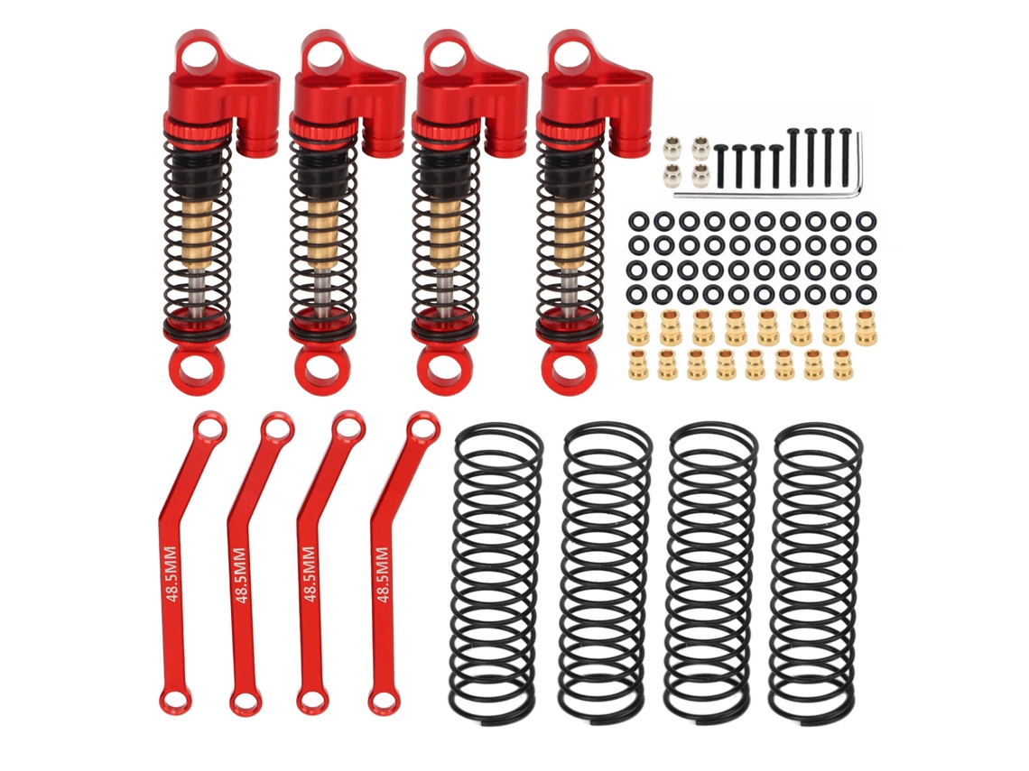 Kit De Biela 1/24 E 1/18 Em Liga De Alumínio E Aço Para Fms Fcx24 Crawler Rc Com Precisão Alta E Leveza